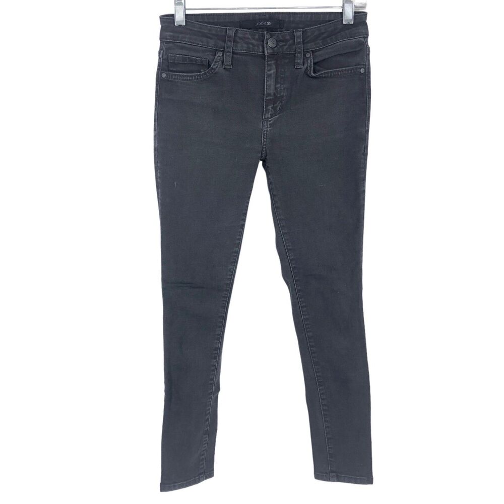 Joe's Jeans Women's Size 26 w26 Black Denim Skinny Ankle Jeans (26x25.5)